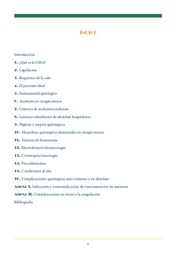 Protocolo de cirugía menor ambulatoria